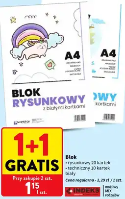 Intermarche Blok rysunkowy z białymi kartkami oferta