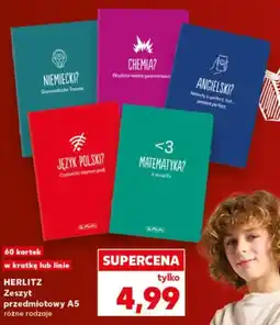 Kaufland Herlitz Zeszyt przedmiotowy A5 oferta