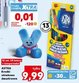 Kaufland Astra Kredki Ołówkowe Dwustronne oferta