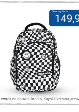 Smyk Plecak trzykomorowy w kratkę Kayokki oferta