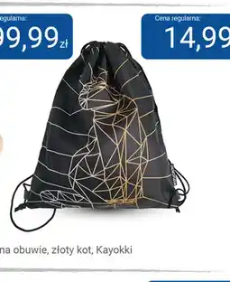 Smyk Worek na obuwie Kayokki złoty kot oferta