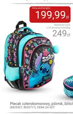 Smyk Plecak czterokomorowy Stitch oferta