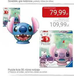 Smyk Puzzle kula 3D Ravensburger Disney Stitch oferta