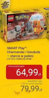Smyk Klocki LEGO Pokémon SMART Play Charmander i Geodude — starcie w jaskini 72157 oferta