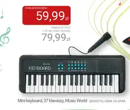 Smyk Mini keyboard 37 klawiszy Music World oferta