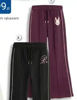 Smyk Spodnie dresowe dziecięce fioletowe oferta