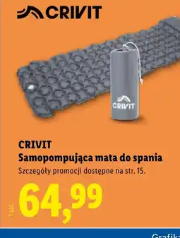 Lidl Mata samopompująca Crivit oferta