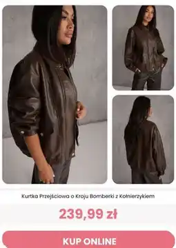 Renee Kurtka przejściowa o kroju bomberki z kołnierzykiem Renee oferta