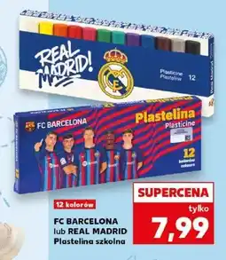 Kaufland Plastelina szkolna FC Barcelona oferta