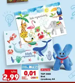 Kaufland Blok rysunkowy A4 Top 2000 20 kartek oferta