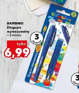 Kaufland Długopis wymazywalny Bambino + 2 wkłady oferta