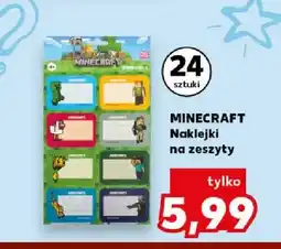 Kaufland Naklejki na zeszyty Minecraft oferta