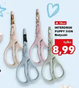 Kaufland Nożyczki Interdruk Puppy Sign dł. 13 cm oferta