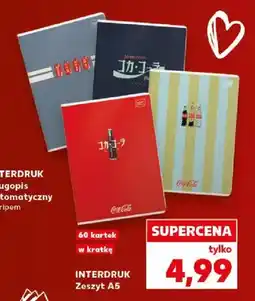 Kaufland Zeszyt A5 Interdruk Coca-Cola 60 kartek oferta