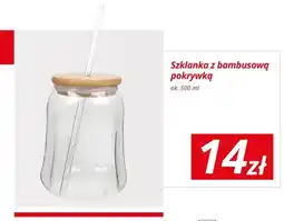 KiK Szklanka z bambusową pokrywką oferta