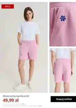 Greenpoint Szorty damskie różowe z gumką w talii Greenpoint oferta