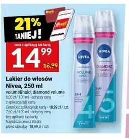 Twój Market Lakier do włosów Nivea Volume & Hold oferta