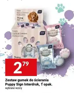 Twój Market Zestaw gumek do ścierania Puppy Sign Interdruk oferta