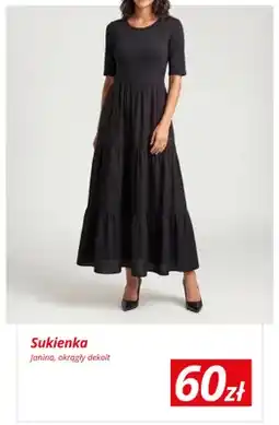 KiK Sukienka damska Janina okrągły dekolt oferta