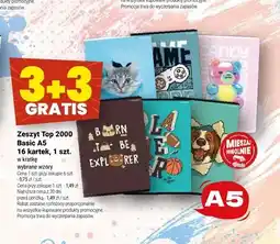 Twój Market Zeszyt Top 2000 Basic A5 16 kartek oferta