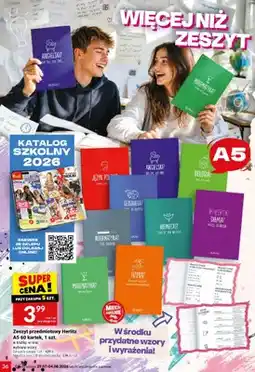 Twój Market Zeszyt przedmiotowy Matematyka Herlitz A5 60 kartek oferta