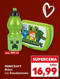 Kaufland Minecraft Bidon lub Śniadaniówka oferta