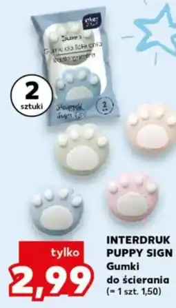 Kaufland Interdruk Puppy Sign Gumki do ścierania oferta