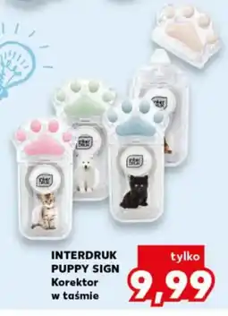 Kaufland Interdruk Puppy Sign Korektor w Taśmie oferta