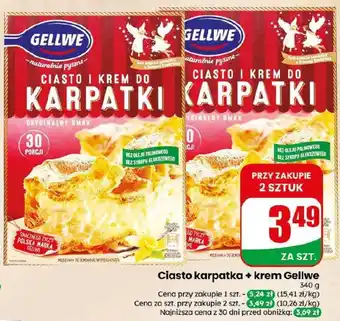 Dino Ciasto karpatka + krem Gellwe oferta