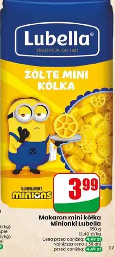 Dino Makaron mini kółka Minionki Lubella oferta