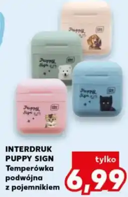 Kaufland Interdruk Puppy Sign Temperówka Podwójna z Pojemnikiem oferta