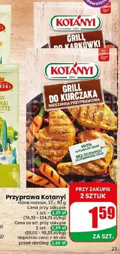 Dino Kotányi Grill do kurczaka oferta