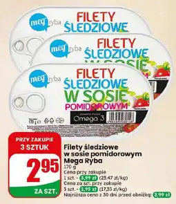 Dino Filety śledziowe w sosie pomidorowym Mega Ryba oferta