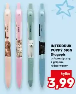 Kaufland Interdruk Puppy Sign Długopis oferta