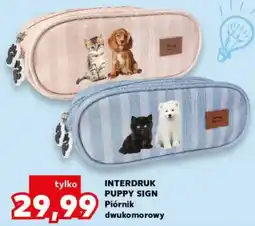 Kaufland Interdruk Puppy Sign Piórnik Dwukomorowy oferta