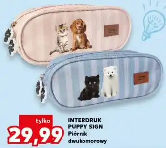 Kaufland Interdruk Puppy Sign Piórnik Dwukomorowy oferta