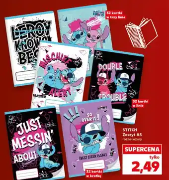 Kaufland Stitch Zeszyt A5 oferta