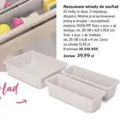 Tchibo Zestaw rozsuwane wkłady do szuflad oferta