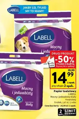 Intermarche Papier toaletowy Labell Mocny i jedwabisty biały oferta