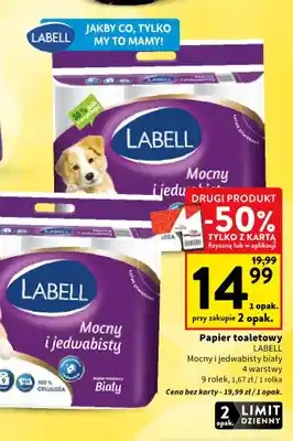 Intermarche Papier toaletowy Labell Mocny i jedwabisty biały oferta