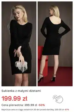 Monnari Sukienka damska z małymi dżetami oferta