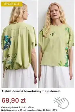 Medicine T-shirt damski bawełniany z elastanem oferta