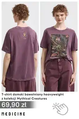 Medicine T-shirt damski bawełniany heavyweight MEDICINE z kolekcji Mythical Creatures oferta