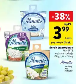 Intermarche Serek twarogowy Almette z ziołami bez laktozy oferta