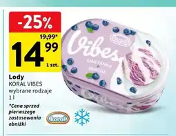 Intermarche Lody Koral Vibes Śmietanka & Jagoda oferta