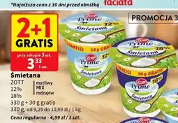 Intermarche Śmietana Zott Primo 18% oferta