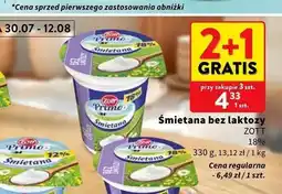 Intermarche Śmietana bez laktozy Zott Primo 18% oferta