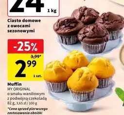 Intermarche Muffin MY ORIGINAL z podwójną czekoladą oferta