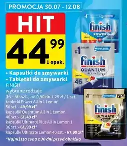 Intermarche Kapsułki do zmywarki Finish Quantum All in 1 Lemon 46-pak oferta