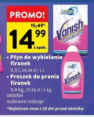 Intermarche Proszek do prania firanek Vanish oferta